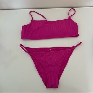 NWOT Ribbed Bikini